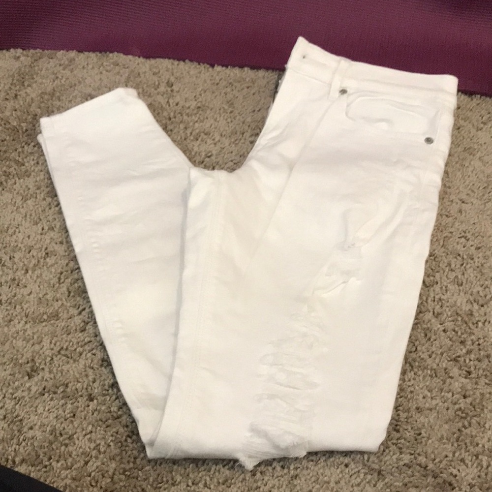 Express White Legging Mid Rise Jean